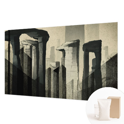 Flis fototapeta za otroško sobo s tiskom surove arhitekture