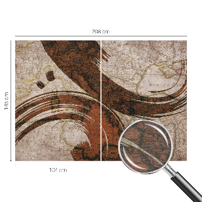 Moderna fototapeta Umetniški zemljevid