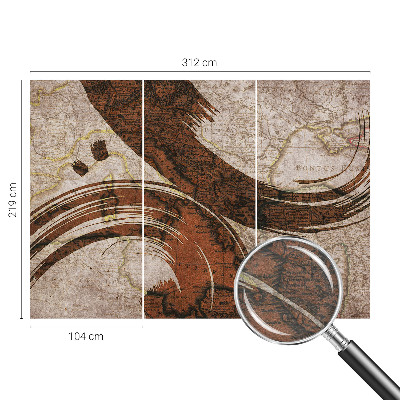 Moderna fototapeta Umetniški zemljevid