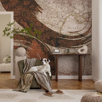 Moderna fototapeta Umetniški zemljevid