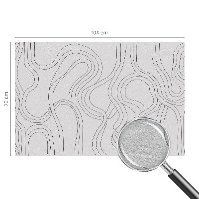 Flis fototapeta za otroško sobo z motivom organskih linij