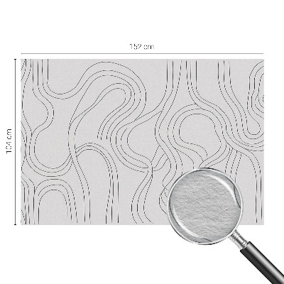 Flis fototapeta za otroško sobo z motivom organskih linij