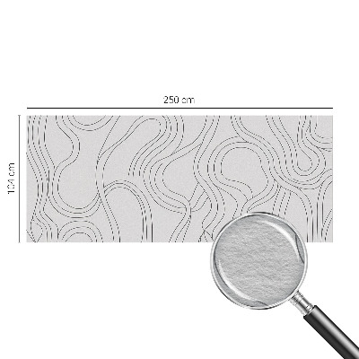 Flis fototapeta za otroško sobo z motivom organskih linij