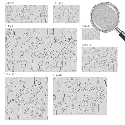 Flis fototapeta za otroško sobo Organske linije