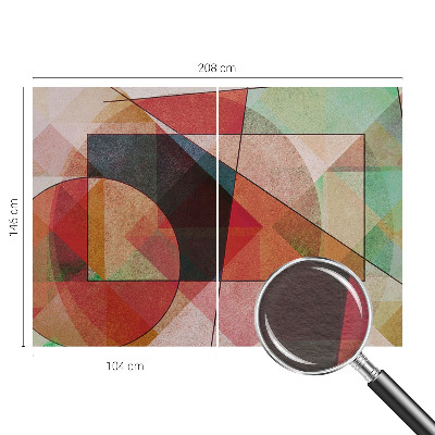 Moderna fototapeta z geometrijskim abstraktnim motivom
