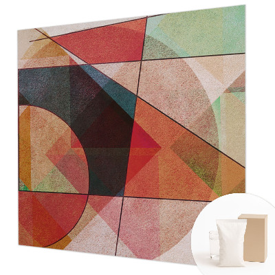 Moderna fototapeta z geometrijskim abstraktnim motivom