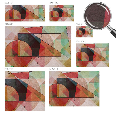 Moderna fototapeta z geometrijskim abstraktnim motivom