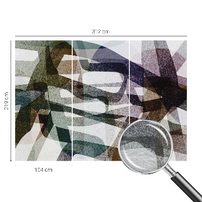 Stenska dekoracija fototapeta Barviti pentlji