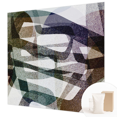 Stenska dekoracija fototapeta z motivom barvitih pentelj