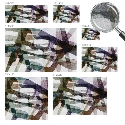 Stenska dekoracija fototapeta Barviti pentlji