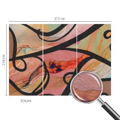 Stenska fototapeta flis Barvito gibanje