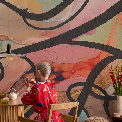 Stenska fototapeta flis Barvito gibanje