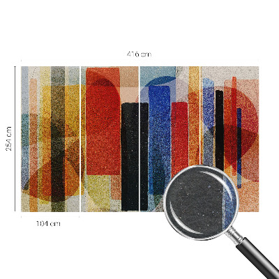 Tiskana fototapeta flis z motivom geometrijskih oblik