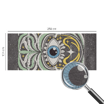 Flis fototapeta za otroško sobo z motivom simetričnega očesa