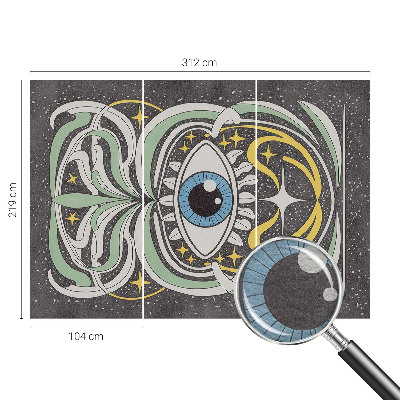 Flis fototapeta za otroško sobo Simetrično oko