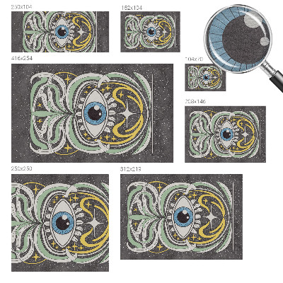 Flis fototapeta za otroško sobo Simetrično oko