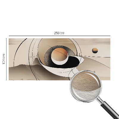 Fototapeta za spalnico z motivom harmonične abstrakcije