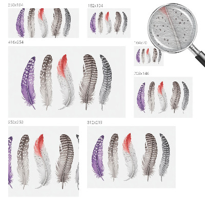 Dekorativna fototapeta Vzorčasto perje