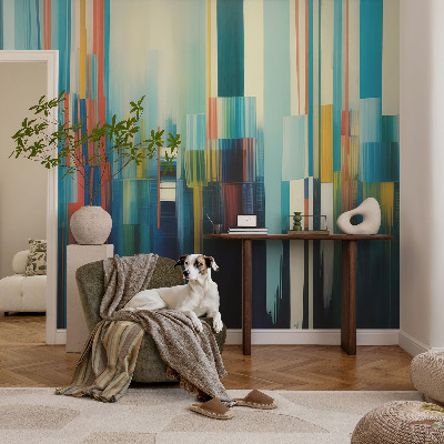 Stenska dekoracija fototapeta Abstraktne črte