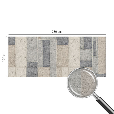 Stenska fototapeta flis z geometrijskim mozaikom