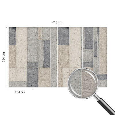Stenska fototapeta flis z geometrijskim mozaikom