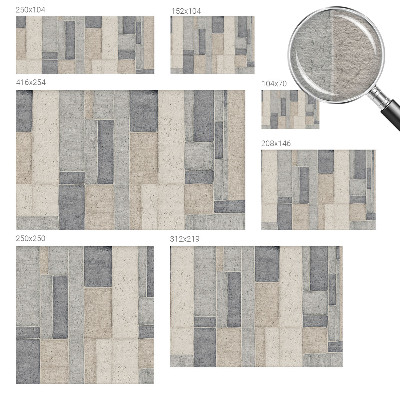 Stenska fototapeta flis Geometrijski mozaik