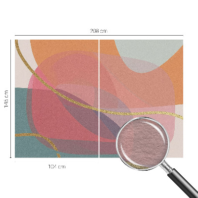 Tiskana fototapeta flis Barvite oblike