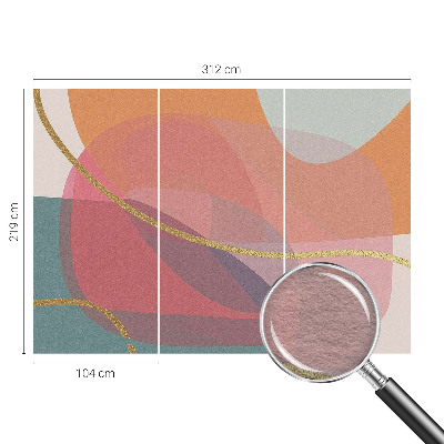 Tiskana fototapeta flis Barvite oblike