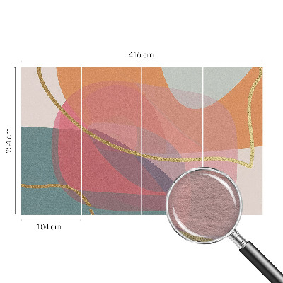 Tiskana fototapeta flis Barvite oblike