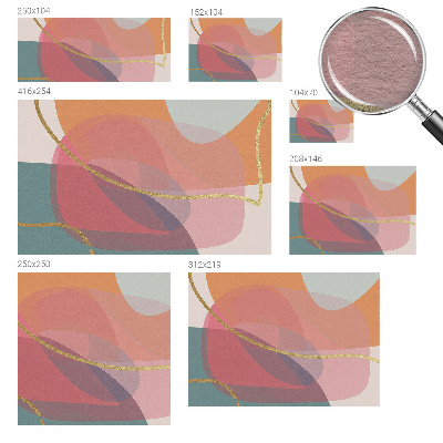 Tiskana fototapeta flis Barvite oblike