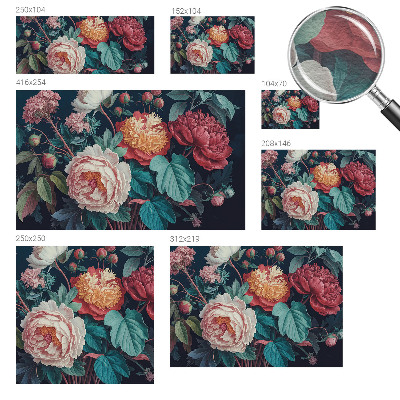 Fototapeta po meri Barvite rože