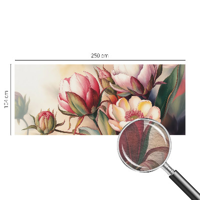 Flis fototapeta za otroško sobo z motivom šopka rož