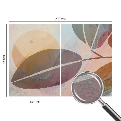 Moderna fototapeta z motivom harmoničnih listov