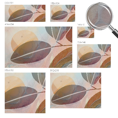 Moderna fototapeta Harmonični listi