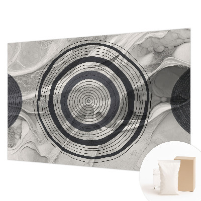 Visokokakovostna fototapeta Sivi krogi