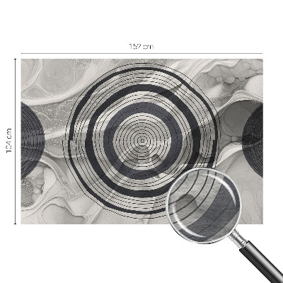 Visokokakovostna fototapeta Sivi krogi