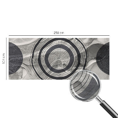 Visokokakovostna fototapeta Sivi krogi