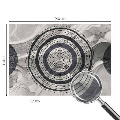 Visokokakovostna fototapeta Sivi krogi