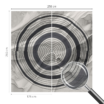Visokokakovostna fototapeta Sivi krogi