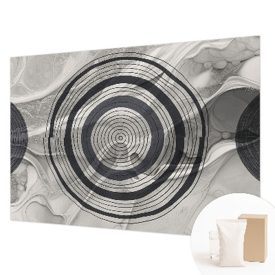 Visokokakovostna fototapeta Sivi krogi