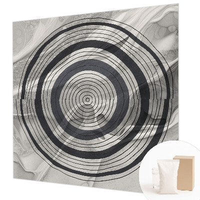 Visokokakovostna fototapeta Sivi krogi