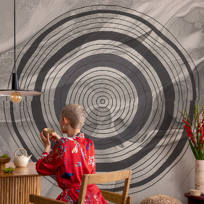 Visokokakovostna fototapeta Sivi krogi