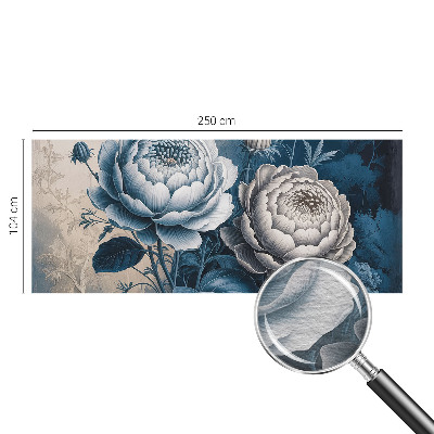 Stenska dekoracija fototapeta z motivom romantičnega cvetja