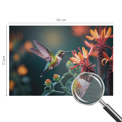 Dekorativna fototapeta Cvetovi kolibrija