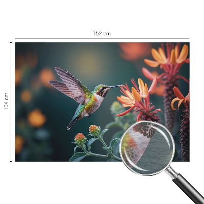 Dekorativna fototapeta Cvetovi kolibrija