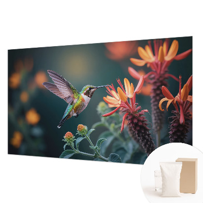 Dekorativna fototapeta Cvetovi kolibrija