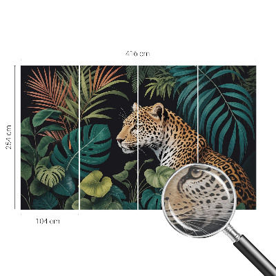 Fototapeta s tiskom z motivom eksotičnega leoparda