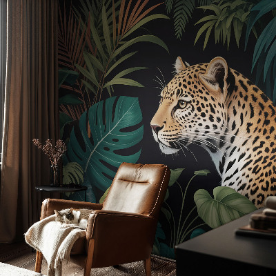Fototapeta s tiskom z motivom eksotičnega leoparda