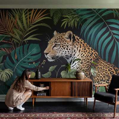 Fototapeta s tiskom z motivom eksotičnega leoparda
