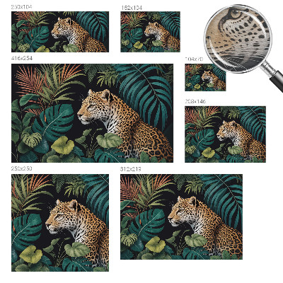 Fototapeta s tiskom z motivom eksotičnega leoparda